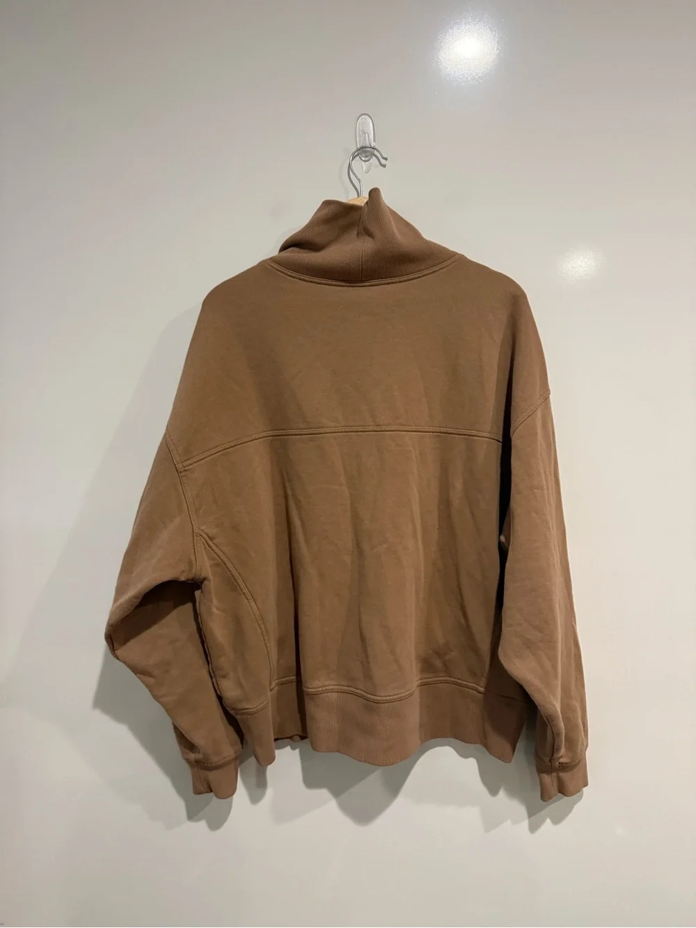 Alo Yoga Hazy Mock Neck Pullover Turtleneck Oversized Sweatshirt